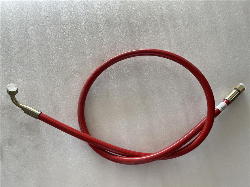 Polyurethane reinforced steering pressure hose with noise reduction, 2000