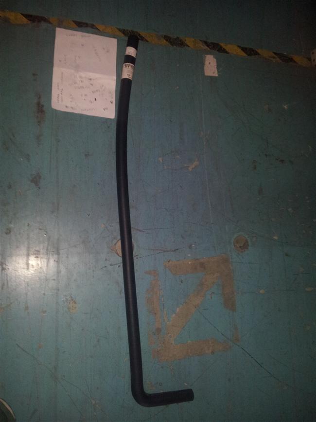 Oil pump oil inlet pipe assembly, outer diameter φ38, inner diameter φ26, L-shaped molded hose, 165X1200