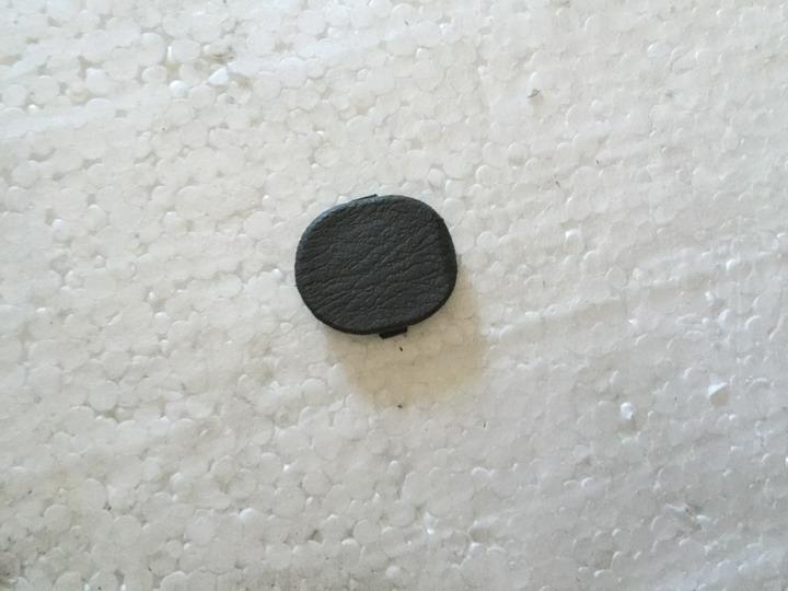 Decorative end cover, middle door step lower end, oval, dark gray, universal, KS2-1