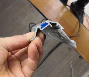 Aluminum profile, KL-01, aluminum alloy, blue LED groove floor profile