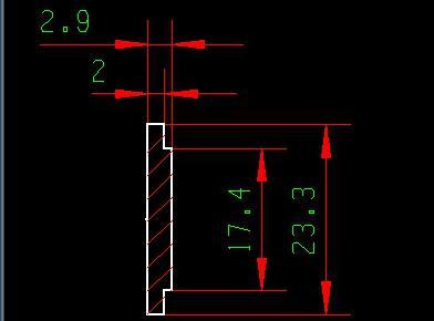 Aluminum profile, KL-05, yellow warning strip, grooved floor profile, JT-1095
