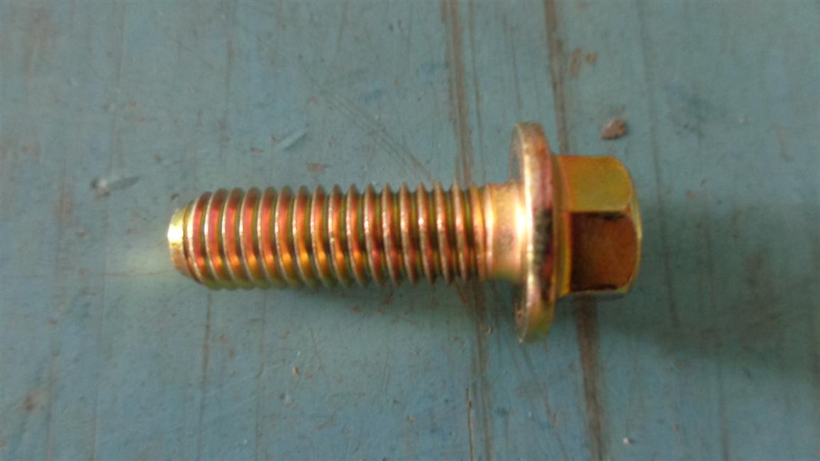 Bolts-M8*1.25, L25, 8.8 grade, color-plated zinc, hexagonal flange surface-1