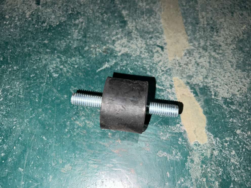 Air compressor shock absorber pad