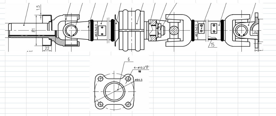 Drive shaft assembly,GX