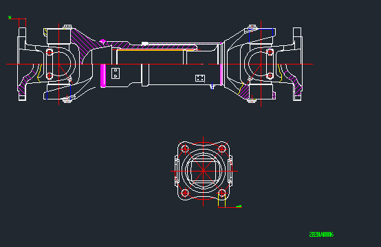 Вал привода задней оси