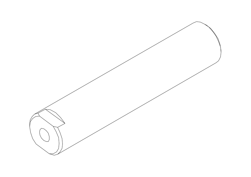 Steel leaf spring pin