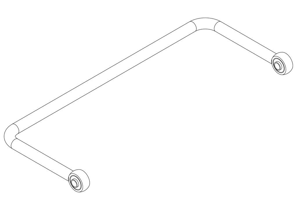 Front transverse stabilizer assembly