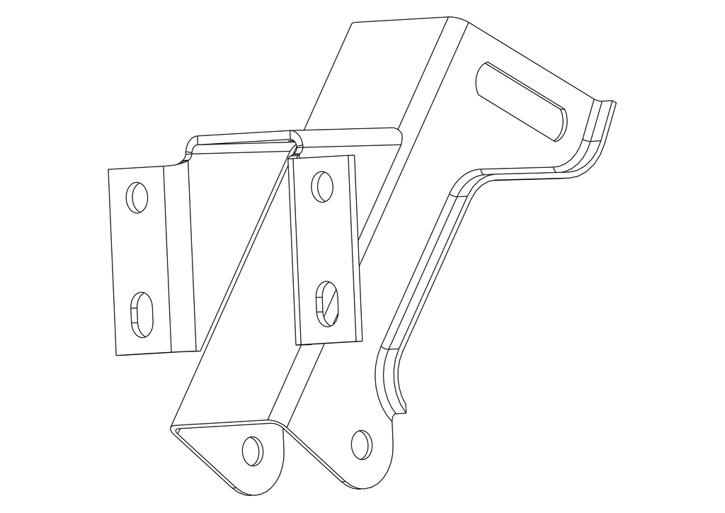 Steering column assembly accessories-line adjustment bracket