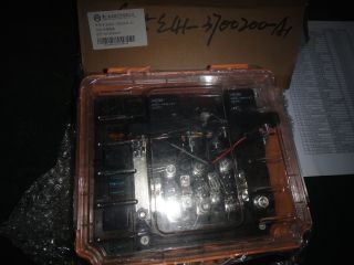 Rear electronic control box, sheet-shaped non-recoverable