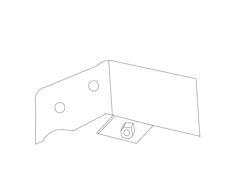 Plaque de fixation-Charnière