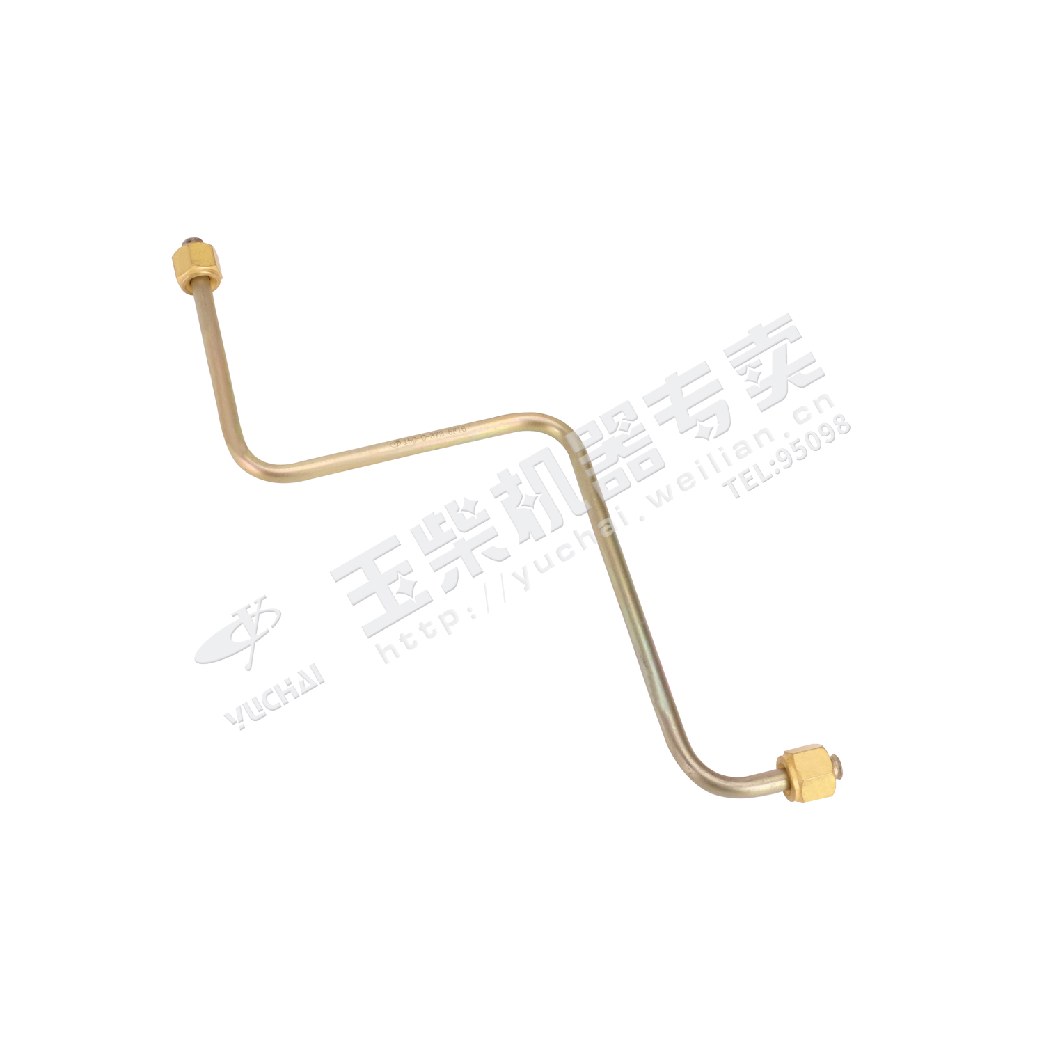 Oil transfer pump to diesel filter oil pipe assembly