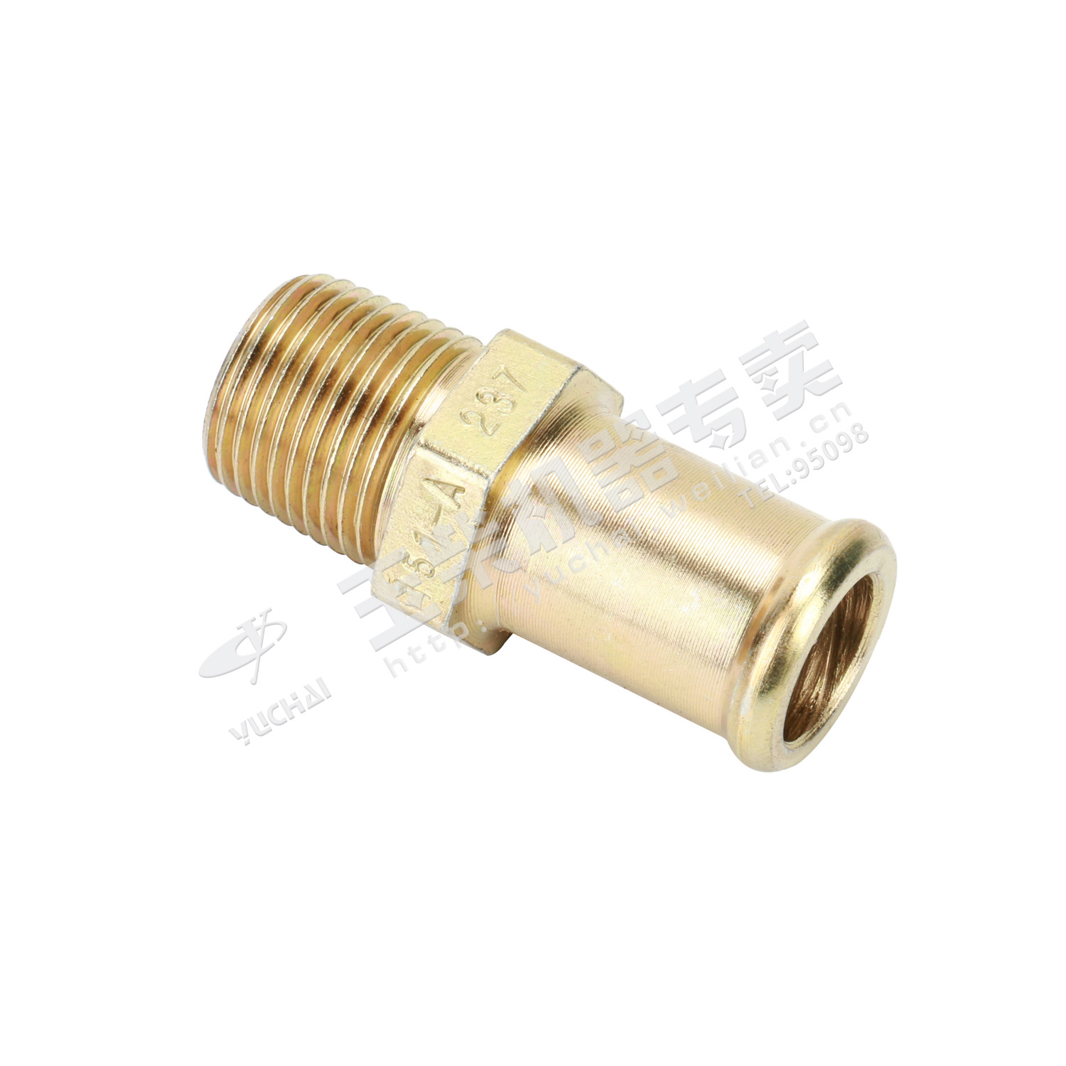 Warm air return water connector