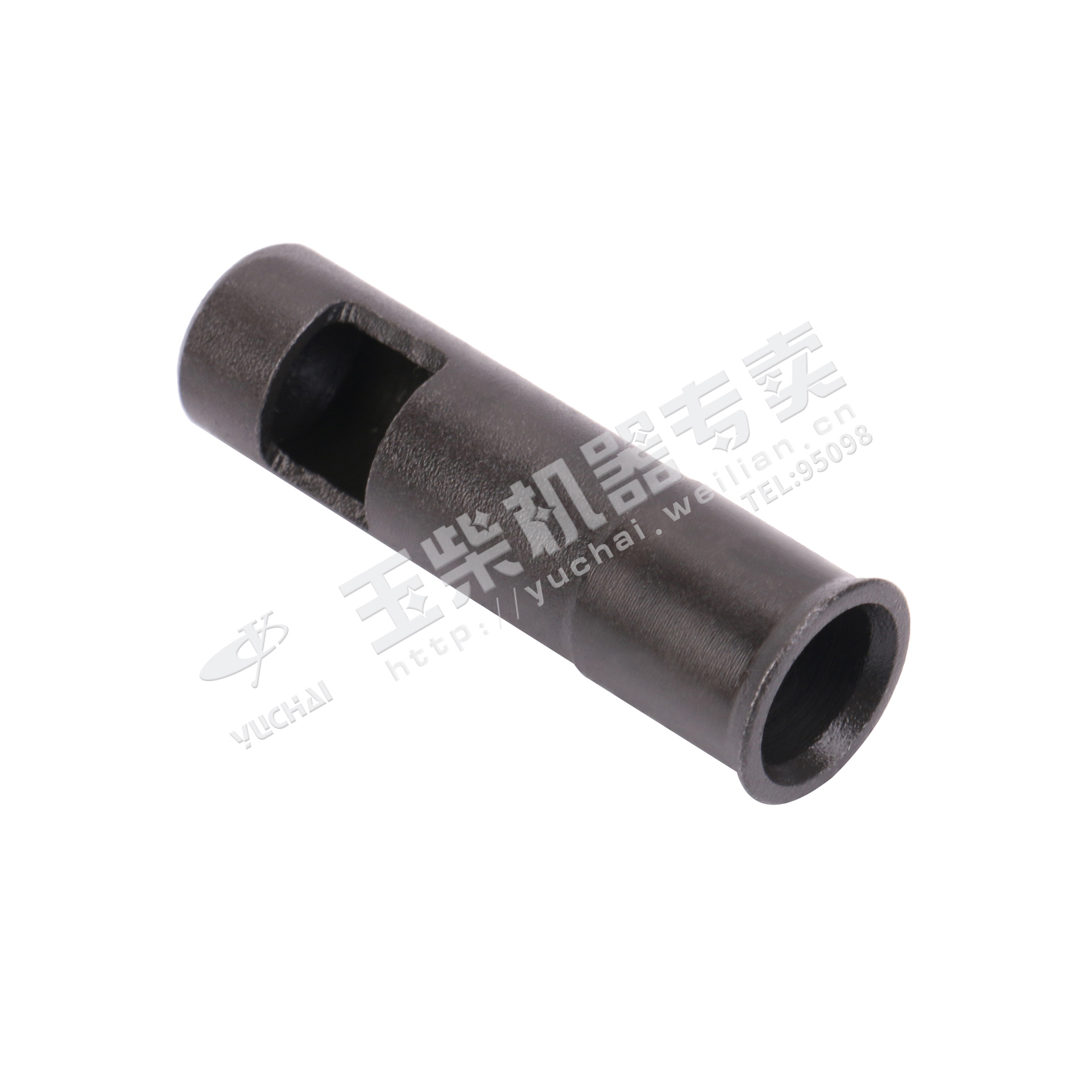 Paper filter oil discharge conduit