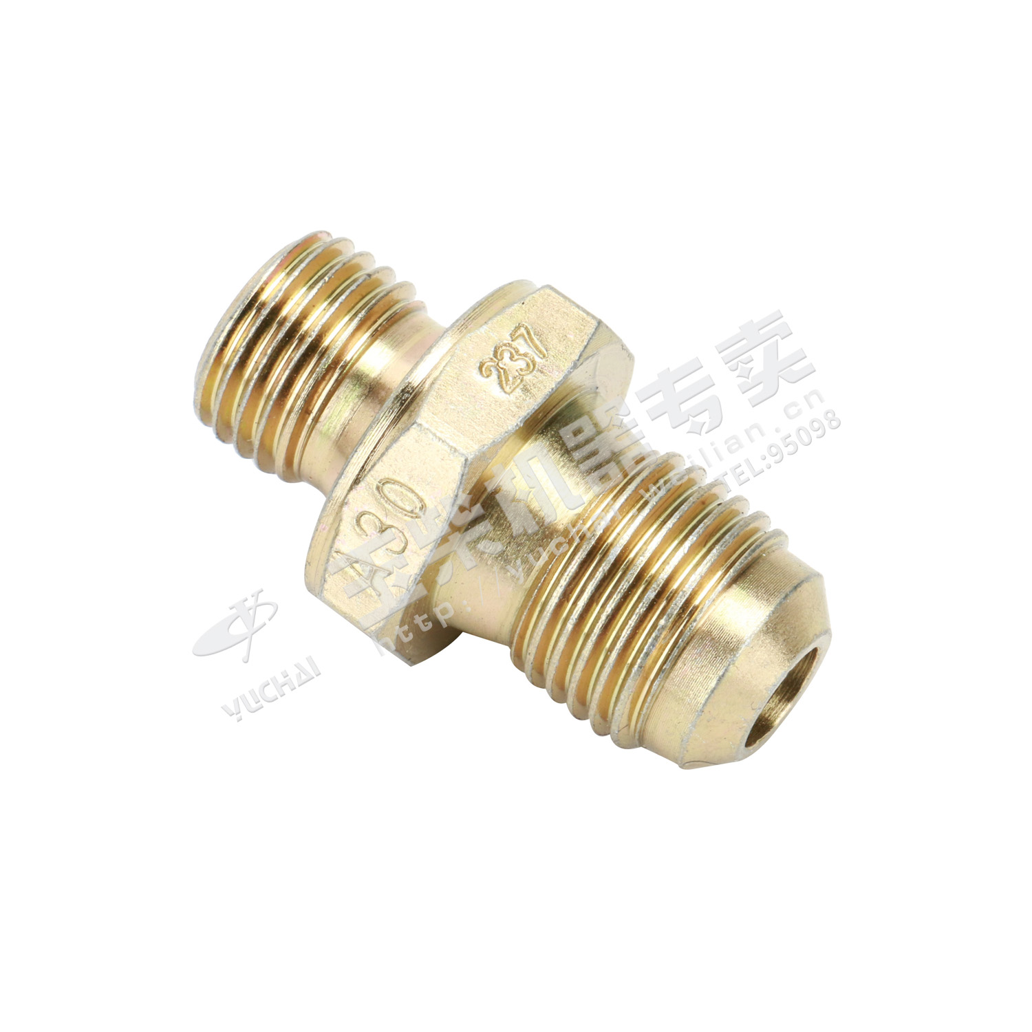 Oil inlet hose connector