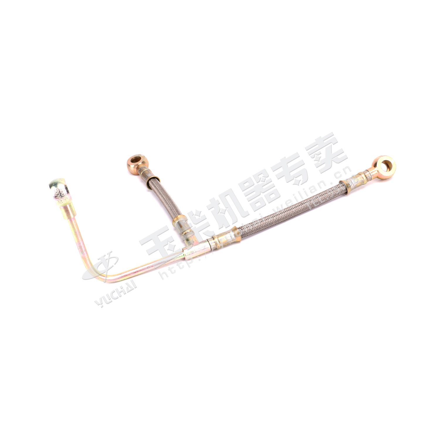 Air compressor oil inlet pipe assembly