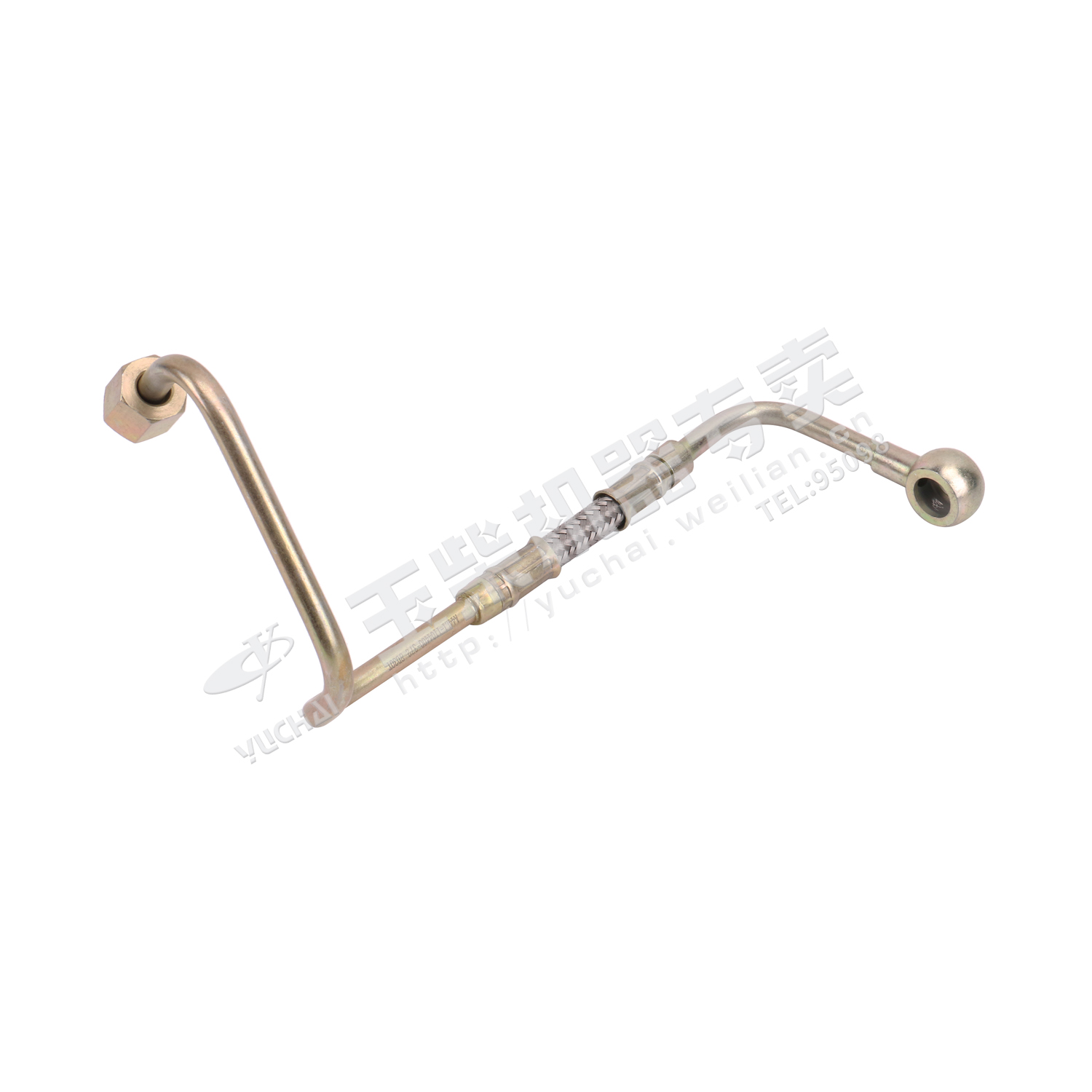 Diesel filter to oil injection pump pipe components