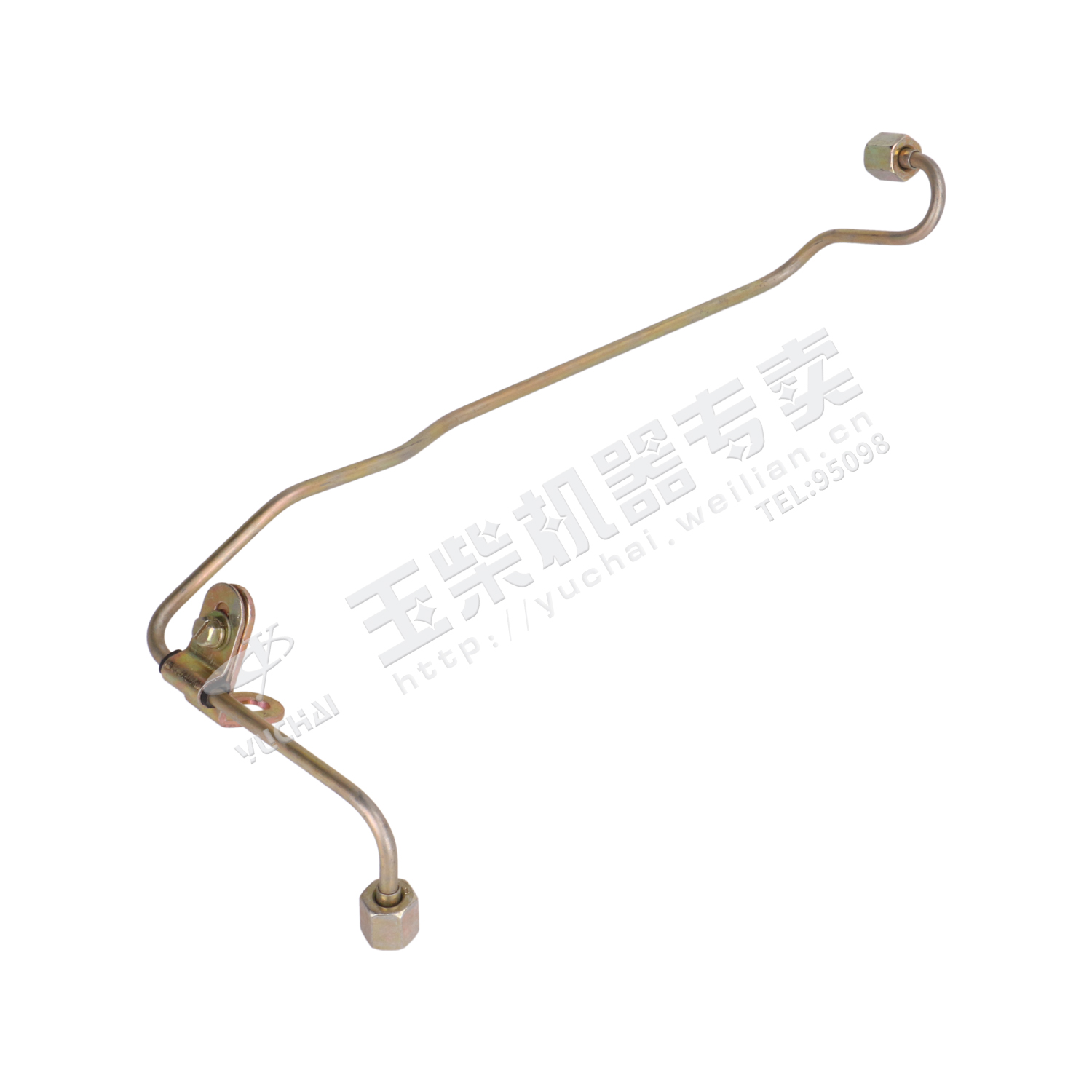 Fourth cylinder high pressure oil pipe assembly