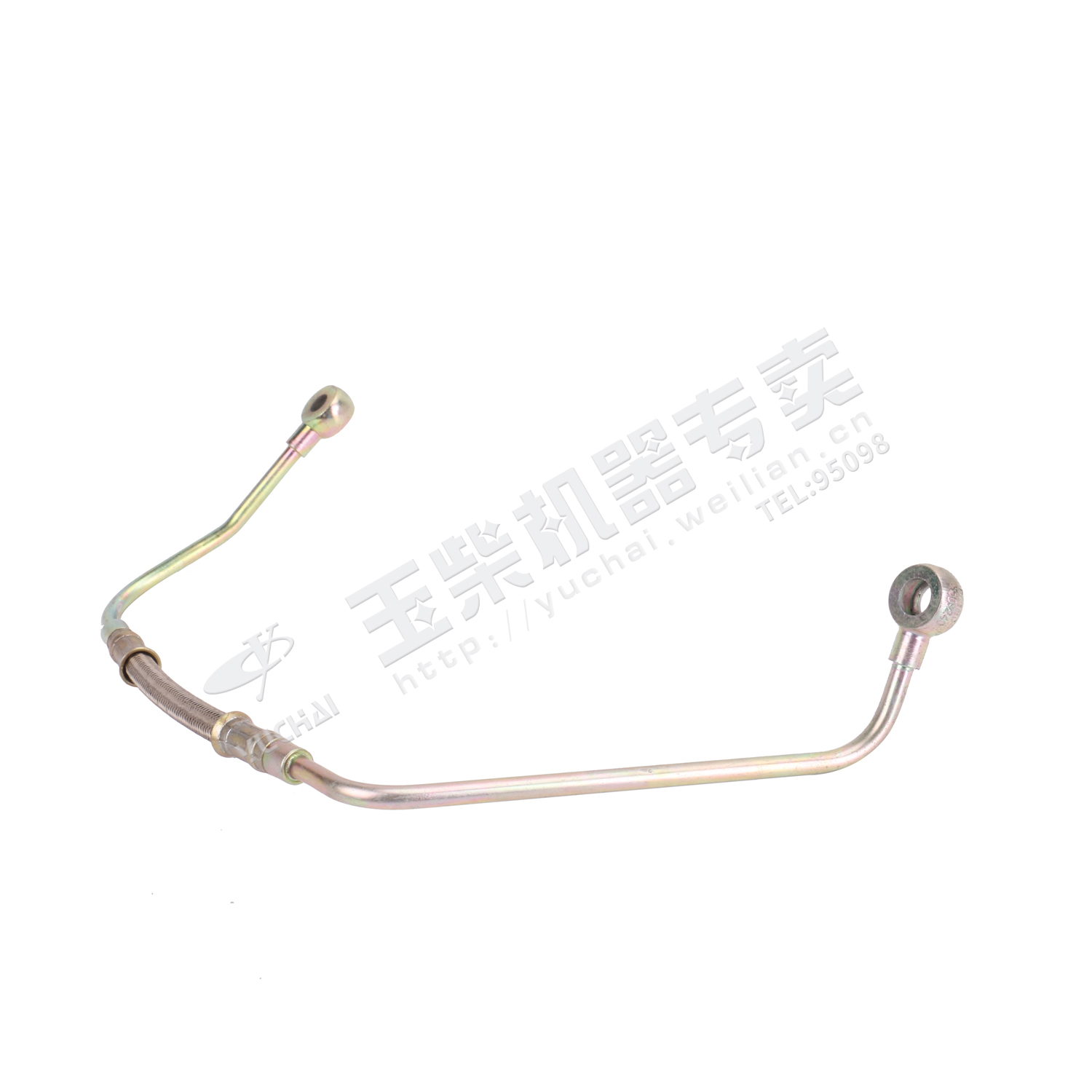 Air compressor oil inlet pipe assembly