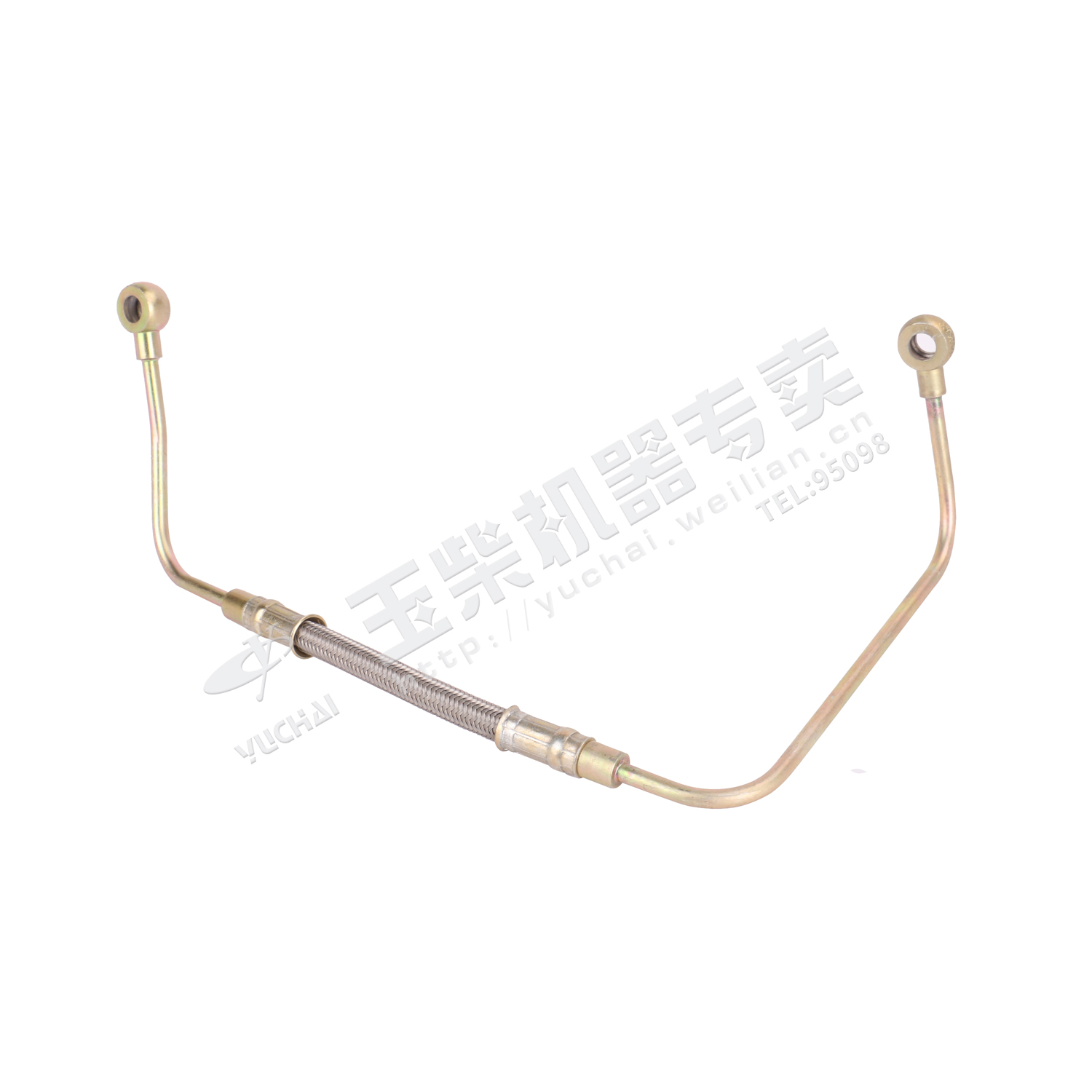 Air compressor oil inlet pipe