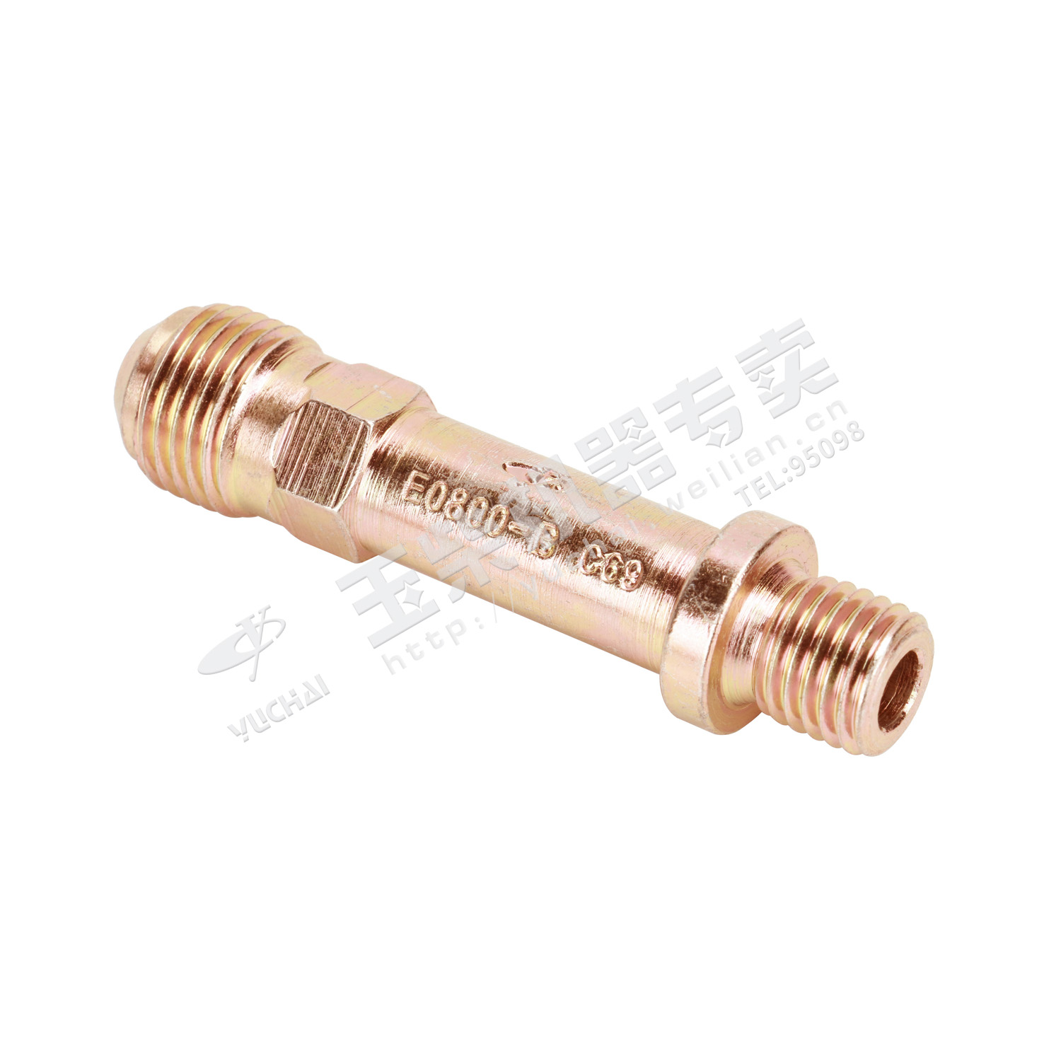 Supercharger oil inlet connector