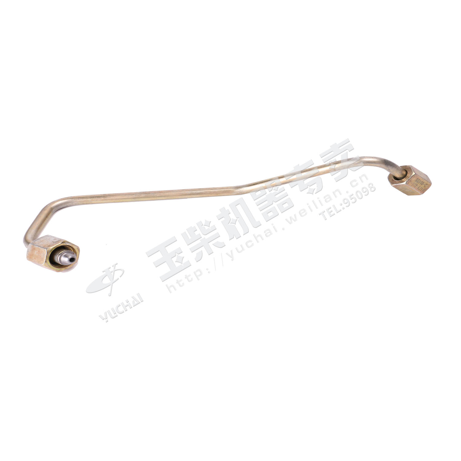 Oil pump to oil rail pipe assembly