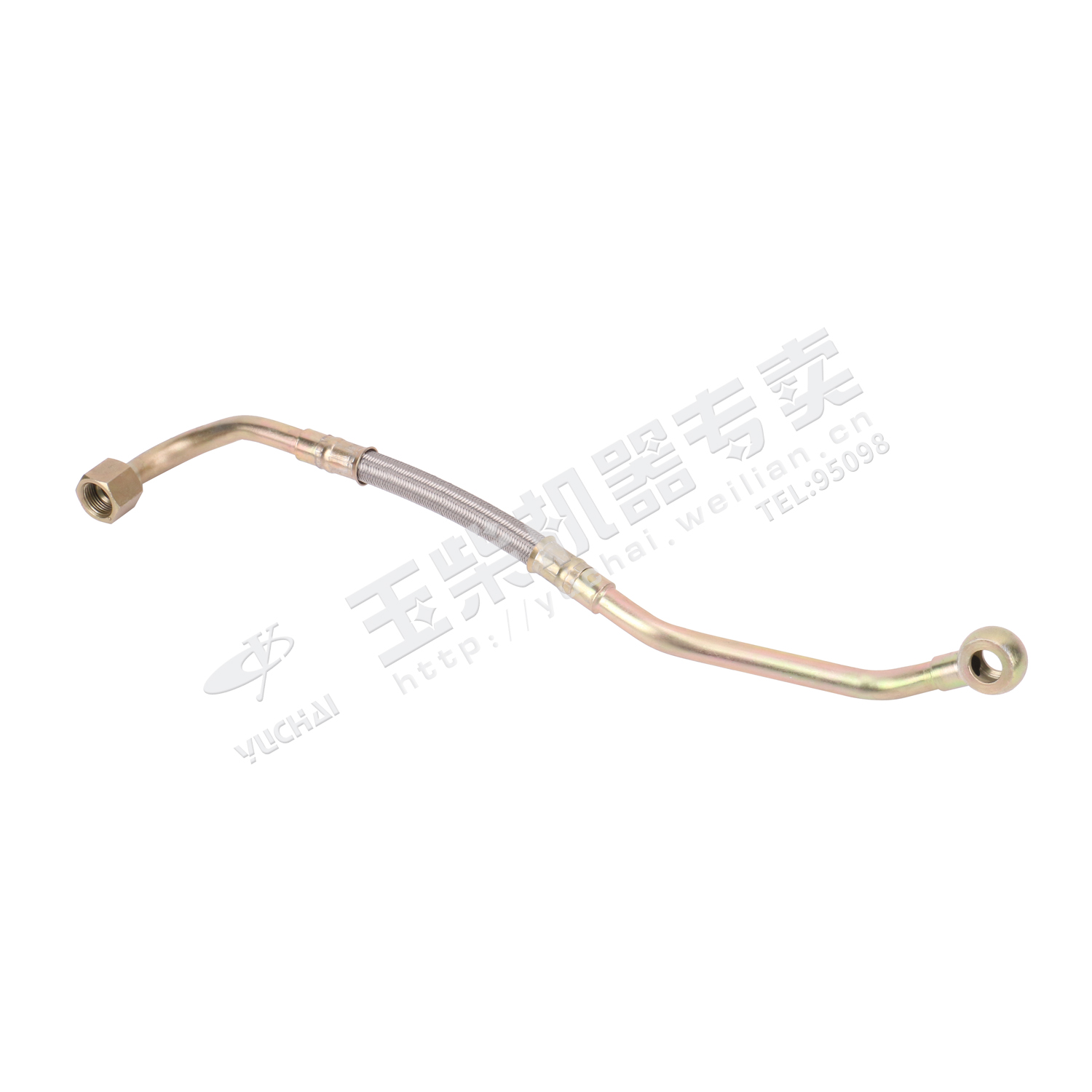 Supercharger water inlet pipe