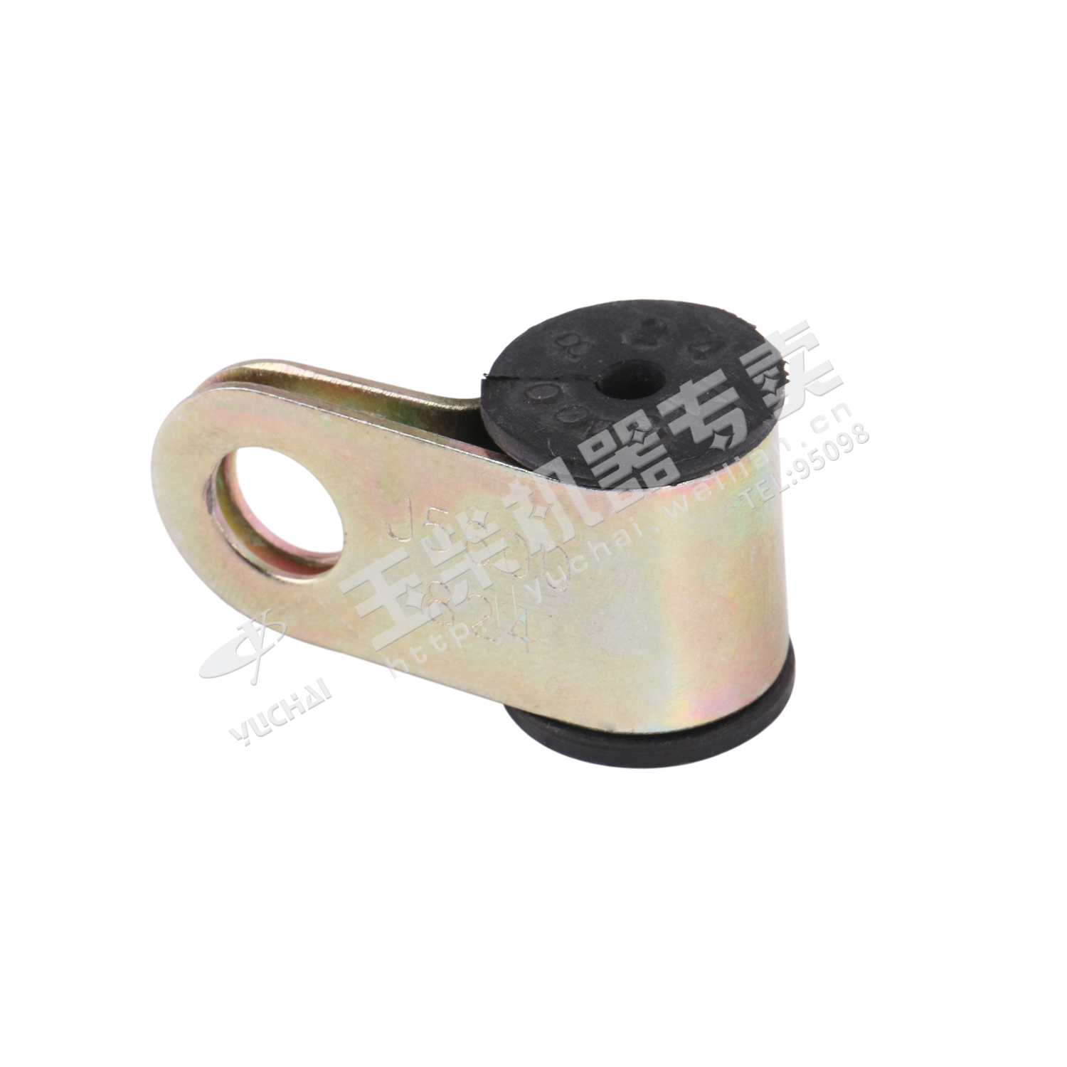 Oil return pipe clamp bracket assembly