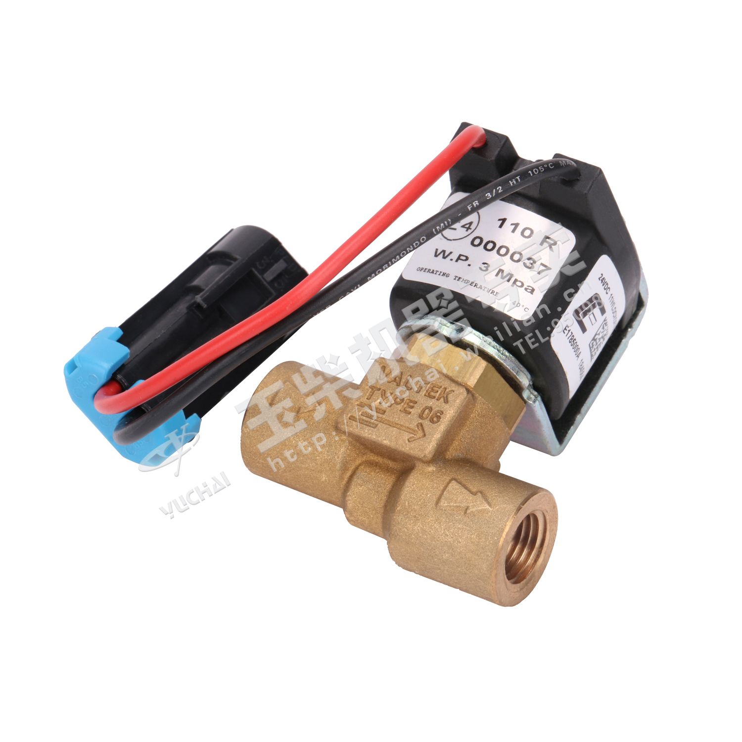 Low-pressure fuel shutoff valve component