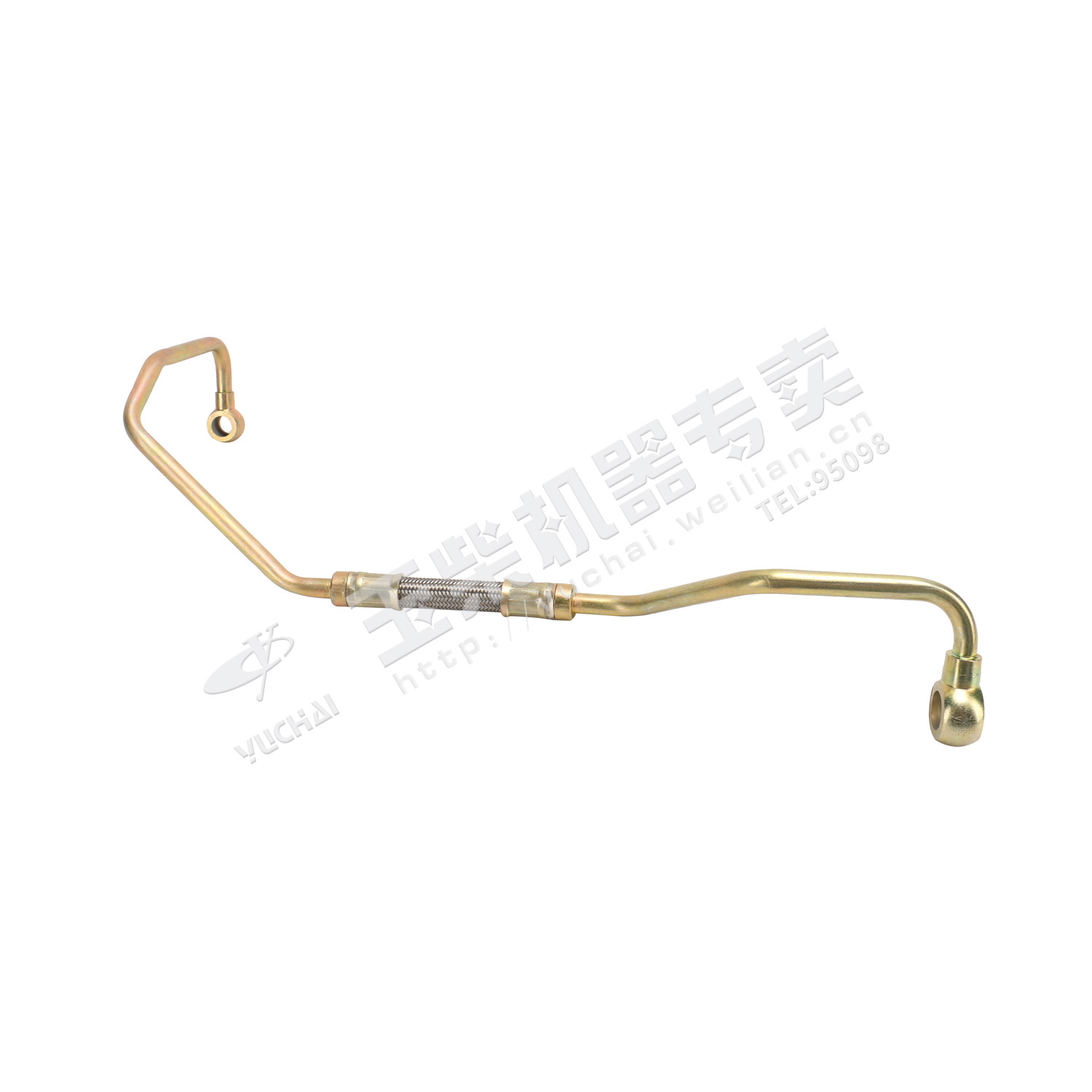 Distributor to manual oil pump pipe assembly