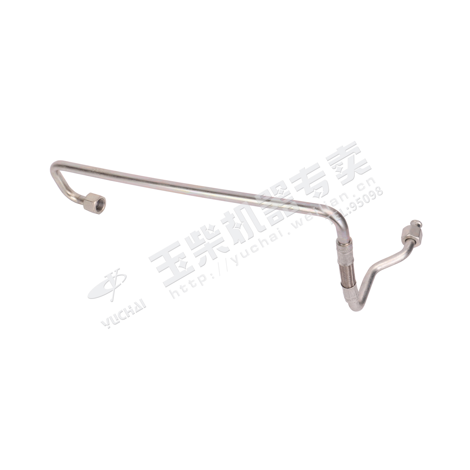 Oil inlet pipe welding assembly