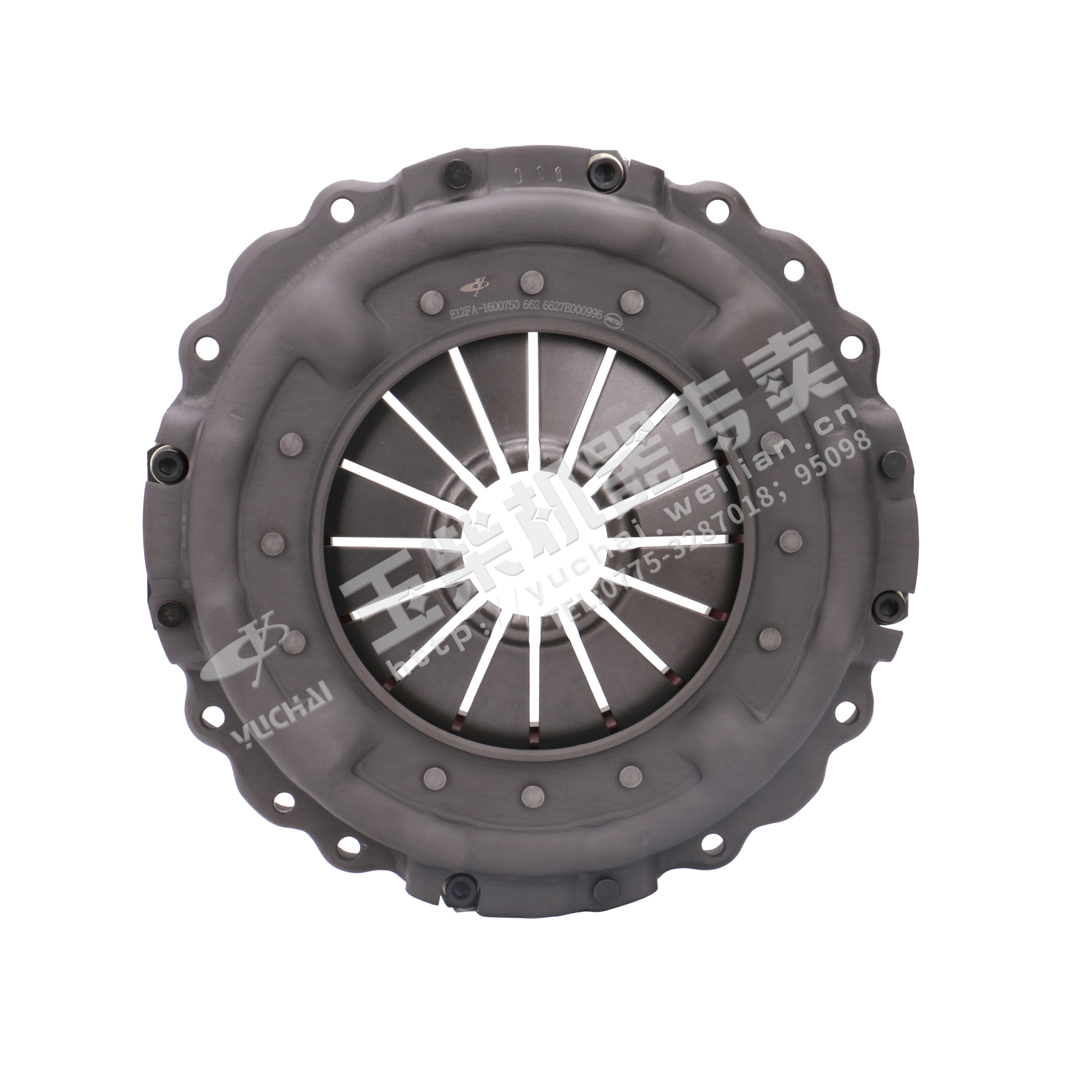 Clutch cover and pressure plate subassembly
