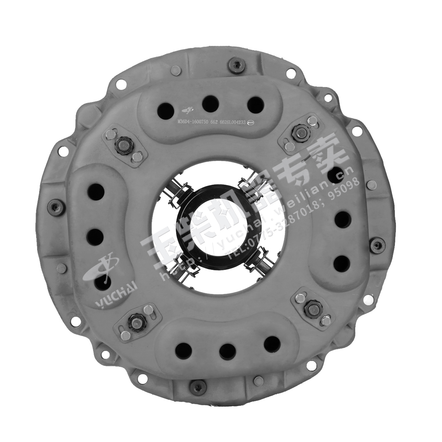 Clutch cover and pressure plate subassembly
