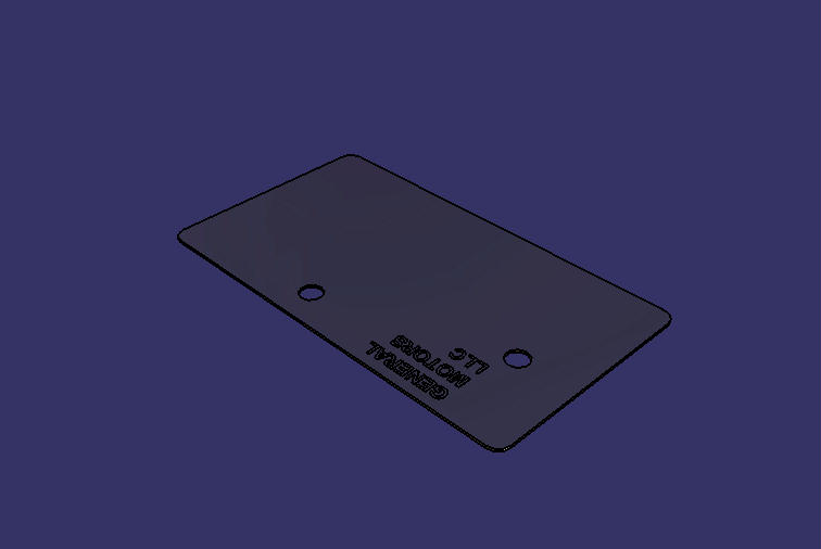 Engine nameplate (1000-05884)