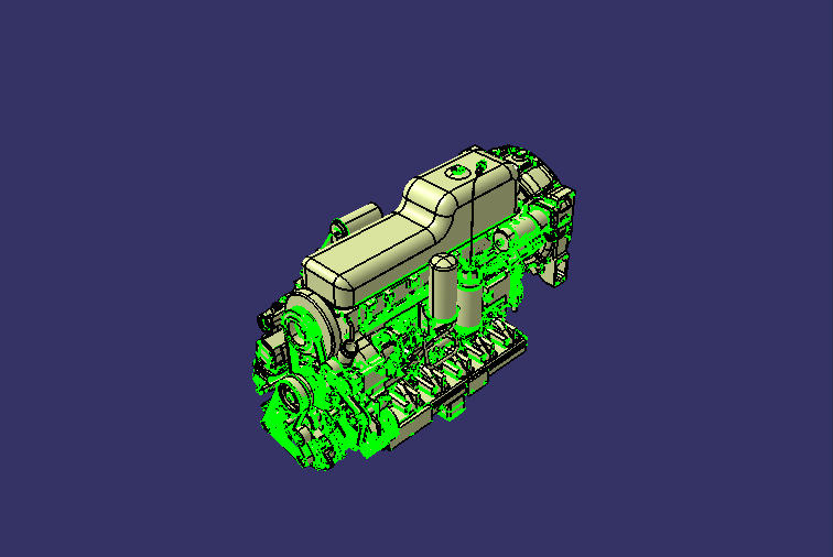 Engine assembly, WP10.375E53, diesel, three-engine and four-valve