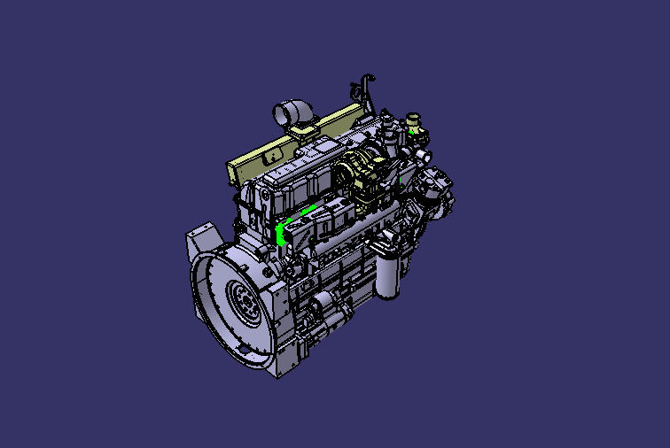 Engine assembly, YC6L330-50, diesel, three-lift and three-engine