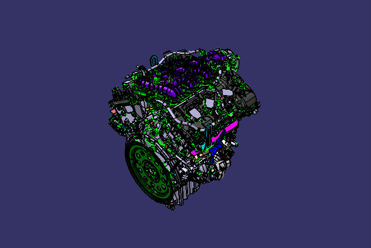 Engine assembly, 35LGTDI, gasoline,