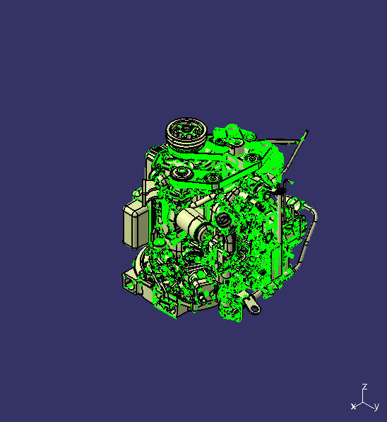 Engine assembly, WP4.1NQ190E61, diesel, air conditioner