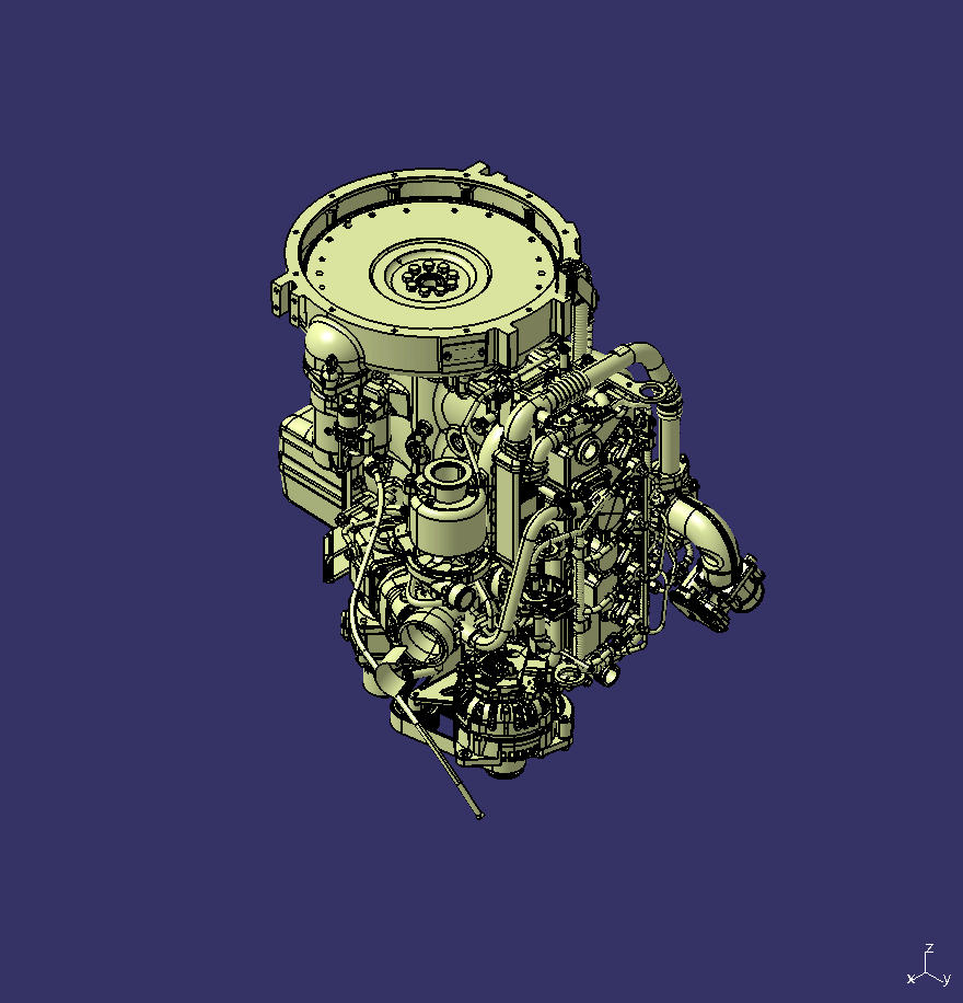 Engine assembly, WP2.3NQ130E61, diesel, non-air conditioning