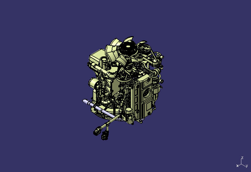 Engine assembly, WP2.3Q140E62, diesel, air conditioner