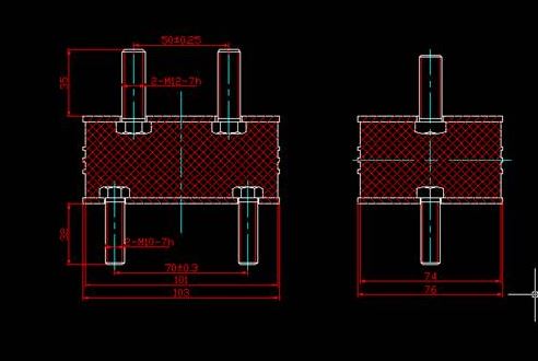 Front suspension pad assembly