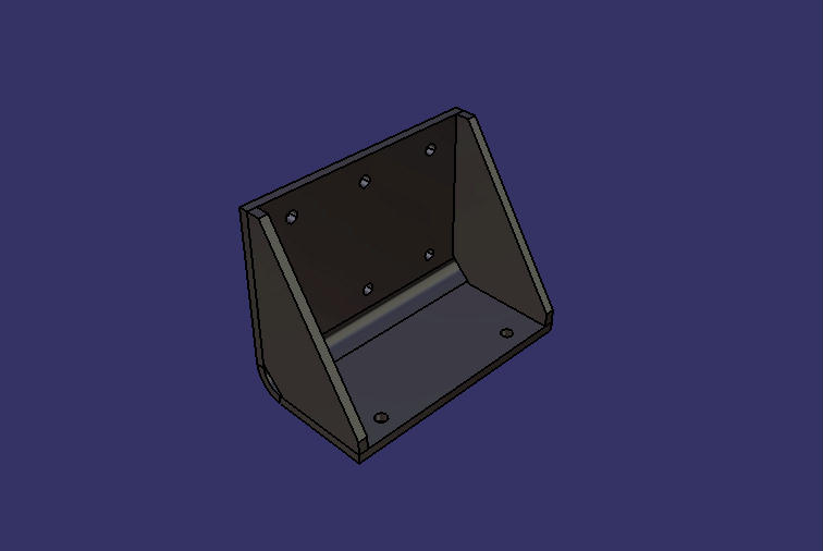 Rear suspension lower left bracket