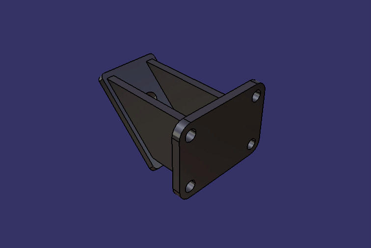 Engine suspension upper bracket