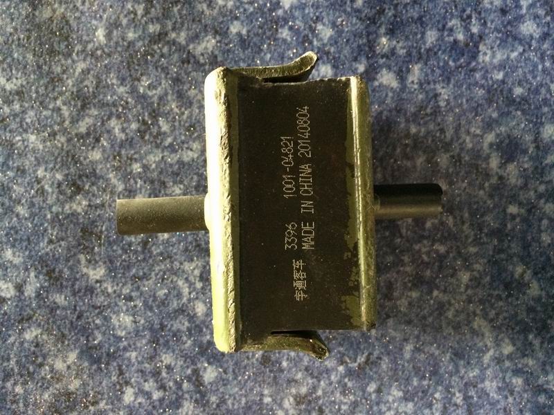 Engine suspension rubber pad, I structure, stiffness 400