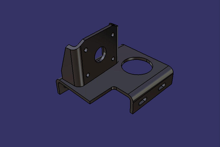 Front suspension lower right bracket