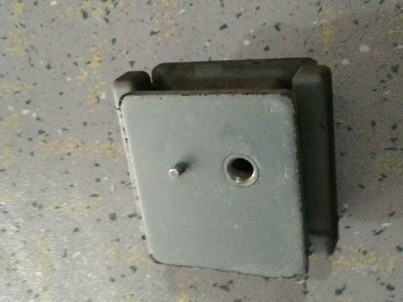 Engine suspension rubber pad, E structure, stiffness 525N/mm-1