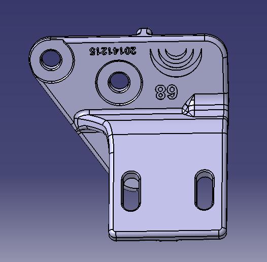 Front suspension upper bracket (right)-1