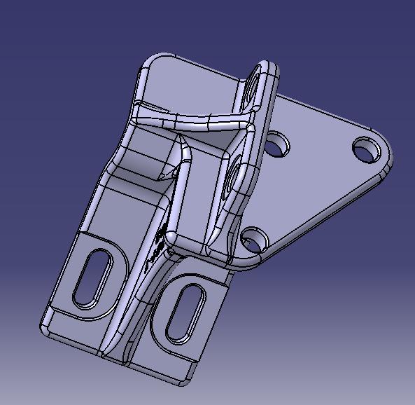 Front suspension upper bracket (right)-2
