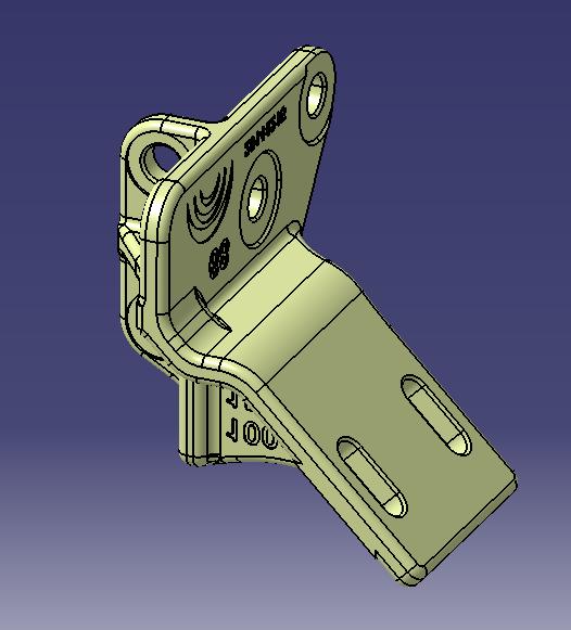 Front suspension upper bracket (left)