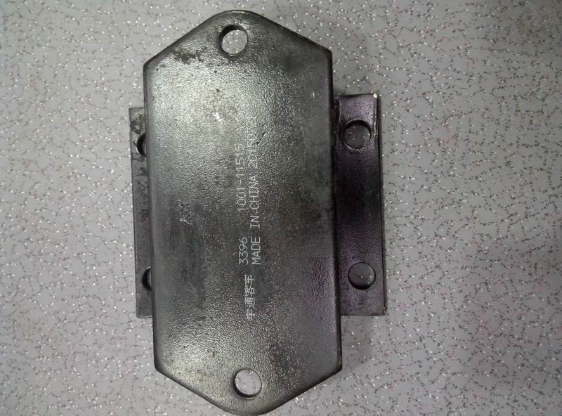 Engine suspension rubber pad, H structure, stiffness 1000