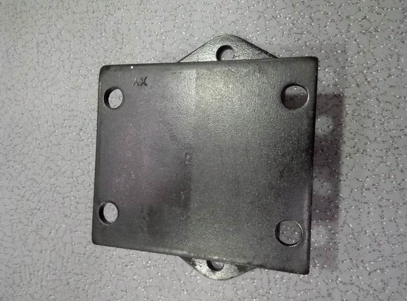 Engine suspension rubber pad, H structure, stiffness 1000-1